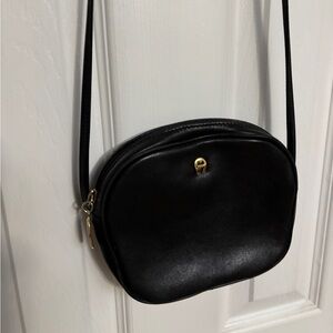 Vintage leather Etienne Aigner Black Crossbody